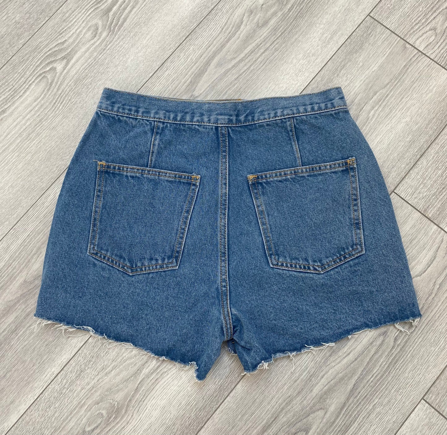 Pantalones cortos de mezclilla azul